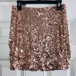 Matte Champagne mini skirt